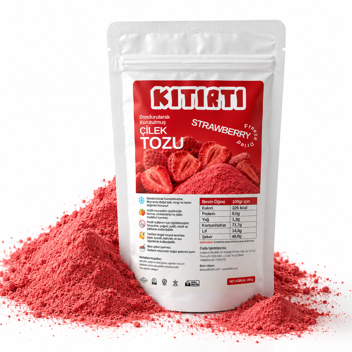 Çilek Tozu 100 gr